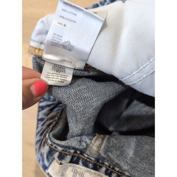 We The Free People Distressed My Own Lane Classic Straight Leg 30 Jeans Light - Picture 8 of 12